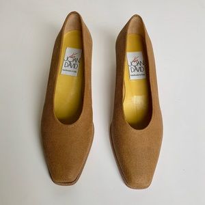 JOAN & DAVID TOO Carmel Dot Print Leather Heels